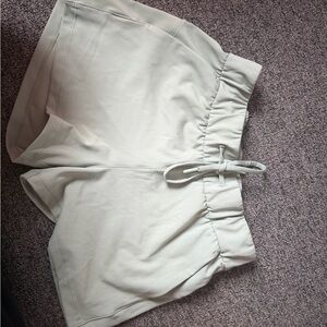 Women's High Waist Shorts in Light Green